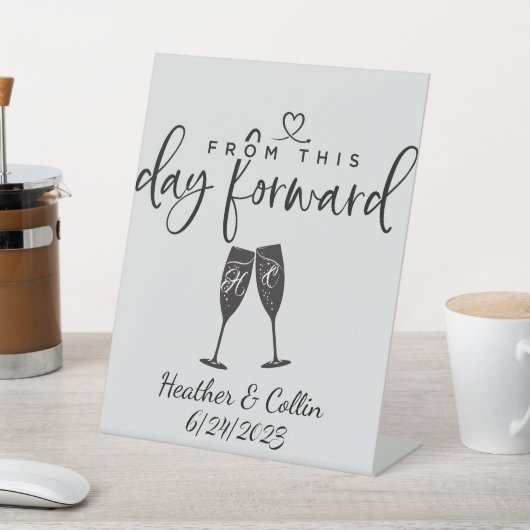 Signe De Table À partir de ce jour Transférer personnalisé (In SItu)