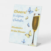 Signe De Table À une vie de papillons à la fête de mariage (Recto)