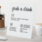 Signe De Table Accéder à une barre de boisson (In SItu)