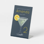 Signe De Table Accueil de la soirée Margarita Bachelorette (Recto)