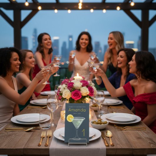 Signe De Table Accueil de la soirée Margarita Bachelorette