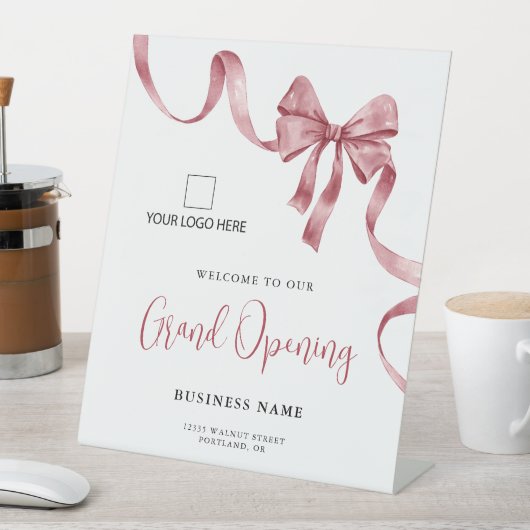 Signe De Table Accueil du logo du ruban d'ouverture (In SItu)