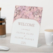 Signe De Table Accueil du Mariage Peach Romance (In SItu)