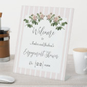 Signe De Table Accueil Fiançailles romantique Soft Rose (In SItu)