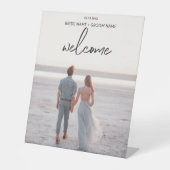 Signe De Table Accueil mariage vertical (Recto)