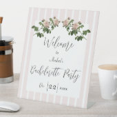 Signe De Table Accueil Romantique Soft Pink Bachelorette (In SItu)