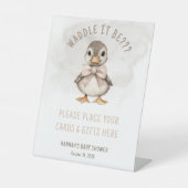 Signe De Table Adorable Duckling Waddle It Be Baby Shower Gift (Recto)