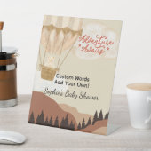 Signe De Table Adventure Await, Custom Ajouter Votre Propre Messa (In SItu)