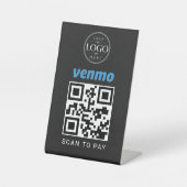 Signe De Table Affichage de paiement Venmo à scanner (Recto)