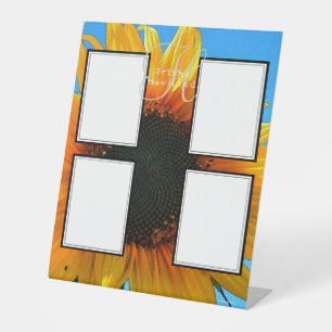 Signe De Table Affichage de photo - HAMbyWG - Tournesol jaune
