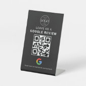 Signe De Table Affichage QR de révision Google (Recto)