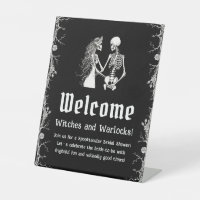 Affiche de bienvenue de Fête des mariées d'Hallowe