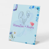 Signe De Table Affiche de bienvenue mariage (Recto)