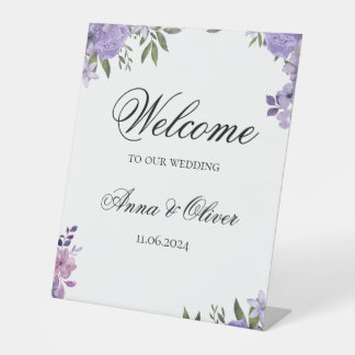 Signe De Table Affiche de bienvenue mariage