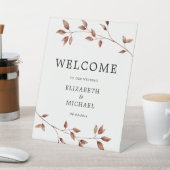 Signe De Table Affiche de bienvenue Mariage des feuilles d'automn (In SItu)