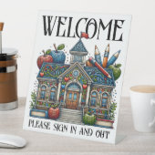 Signe De Table Affiche de bienvenue scolaire (In SItu)
