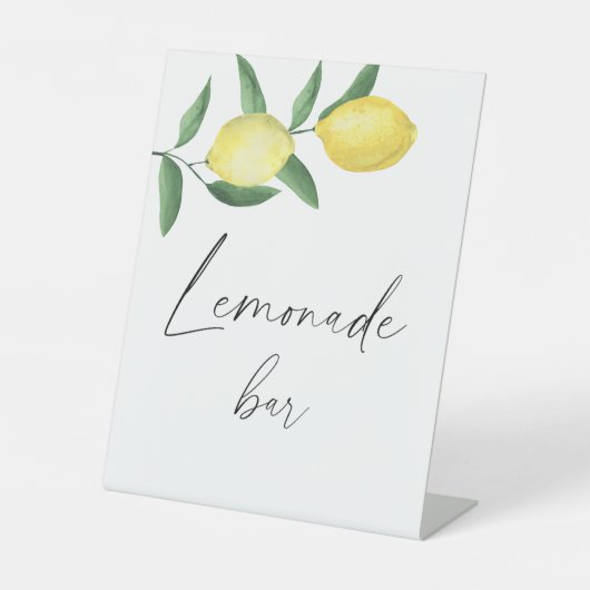 Signe De Table Affiche de boissons - Citrons (Recto)