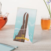 Signe De Table Affiche de ski Chamonix-Mont-Blanc (In SItu)