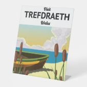 Signe De Table Affiche de voyage au bord de mer de Trefdraeth (Recto)