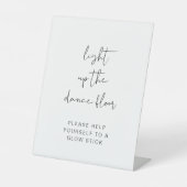 Signe De Table Affiche Moderne Light Up The Dance Floor Glow Stic (Recto)