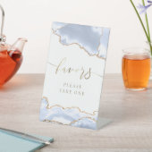 Signe De Table agate bleu pastel favorise le guéridon (In SItu)