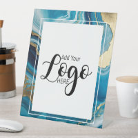 agate Bleu personnalisé logo publicitaire d'entrep