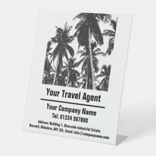 Signe De Table Agence de voyages et de voyages Conception