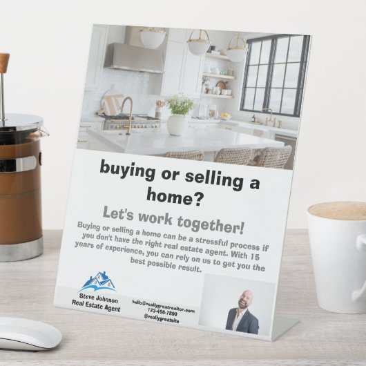 Signe De Table Agent immobilier (In SItu)