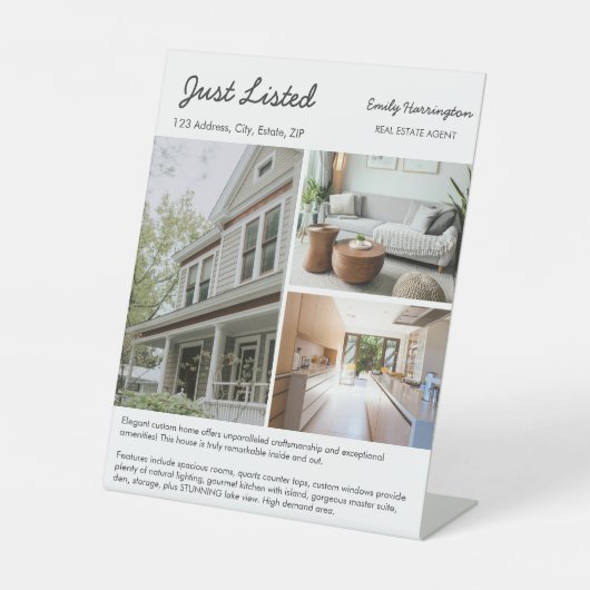 Signe De Table Agent immobilier neutre liste d'art en ligne (Recto)