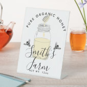 Signe De Table Agritourisme miel jarre étiquette petite entrepris (In SItu)