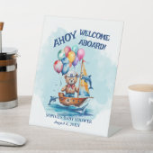 Signe De Table Ahoy C'Est Un Garçon Accueil Nautique À Bord (In SItu)