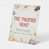 Signe De Table Ahoy C'est un garçon Baby shower chasse pacifique (Recto)