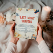 Signe De Table Ahoy C'est un garçon Baby shower Diapeurs tard la