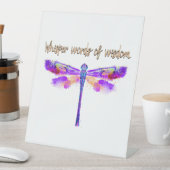 Signe De Table ailes des libellules (In SItu)