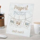 Signe De Table Airplane Aviator Pilot 1st Passport Photo Booth (In SItu)