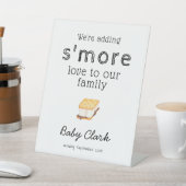 Signe De Table Ajout du Baby shower d'amour S'more (In SItu)