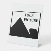 Signe De Table Ajouter une image personnalisée Nom de l'entrepris (Recto)