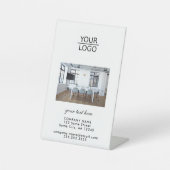 Signe De Table Ajoutez votre logo avec la photo personnalisée de (Recto)