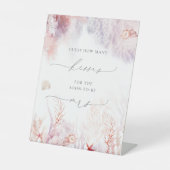 Signe De Table Algues sous-marines | Coquillage Combien de baiser (Recto)