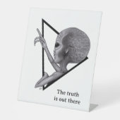Signe De Table Alien gris, la vérité est là (Recto)