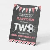 Signe De Table All-star Soccer Ball 2e anniversaire Bienvenue (Recto)