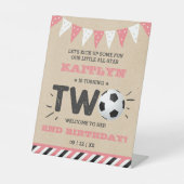 Signe De Table All-star Soccer Ball 2e anniversaire Bienvenue (Recto)