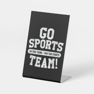 Signe De Table Allez l'équipe sportive ! Sports amusants
