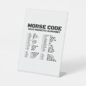 Signe De Table Alphabet phonétique de l'OTAN, Morse Code, Aviatio (Recto)