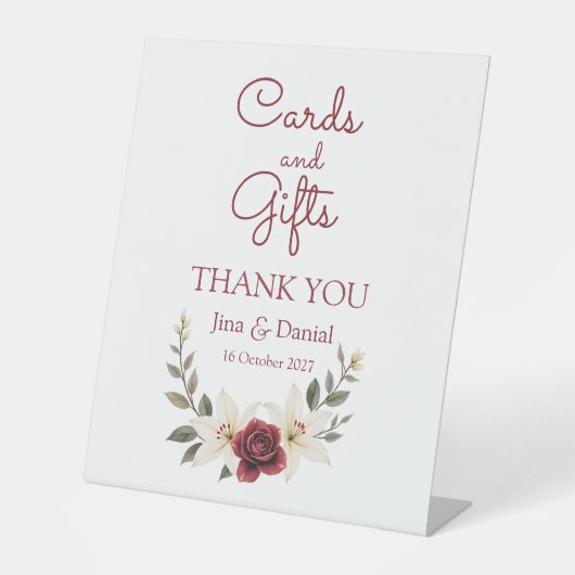 Signe De Table Amour éternel (Recto)