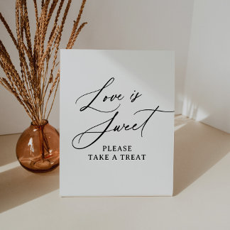 Signe De Table Amour minimaliste moderne est doux Mariage