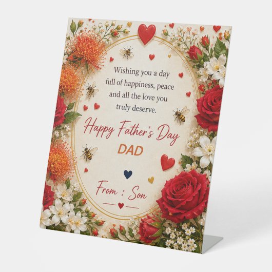 SIGNE DE TABLE AMOUR POUR PAPA DE SES FILLES (Recto)