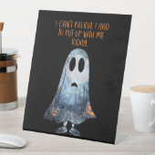 Signe De Table Amusant traiter avec moi Humour fantôme sarcastiqu (In SItu)