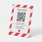 Signe De Table Analyse du code QR Signalisation d'entreprise d'en (Recto)