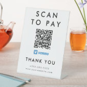 Signe De Table Analyse professionnelle pour payer Venmo QR Code B (In SItu)